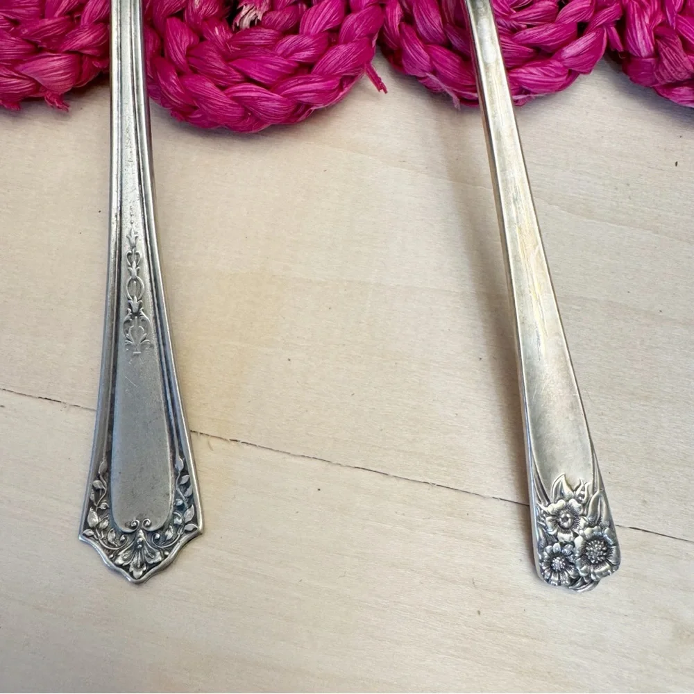 Vintage Marked WM Rogers & Son IS April & Continental 1886 Silver Plate Spoons